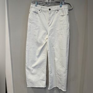 Style & Co White Ankle Cropped Jeans